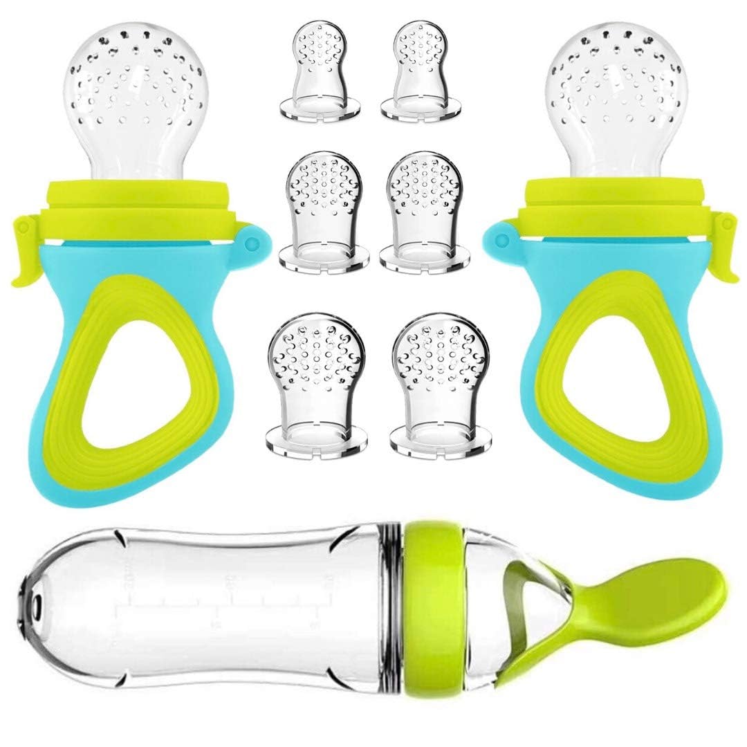 Food Storage Drums - Recém-nascido Silicone Squeezing Mamadeira, Chupeta do